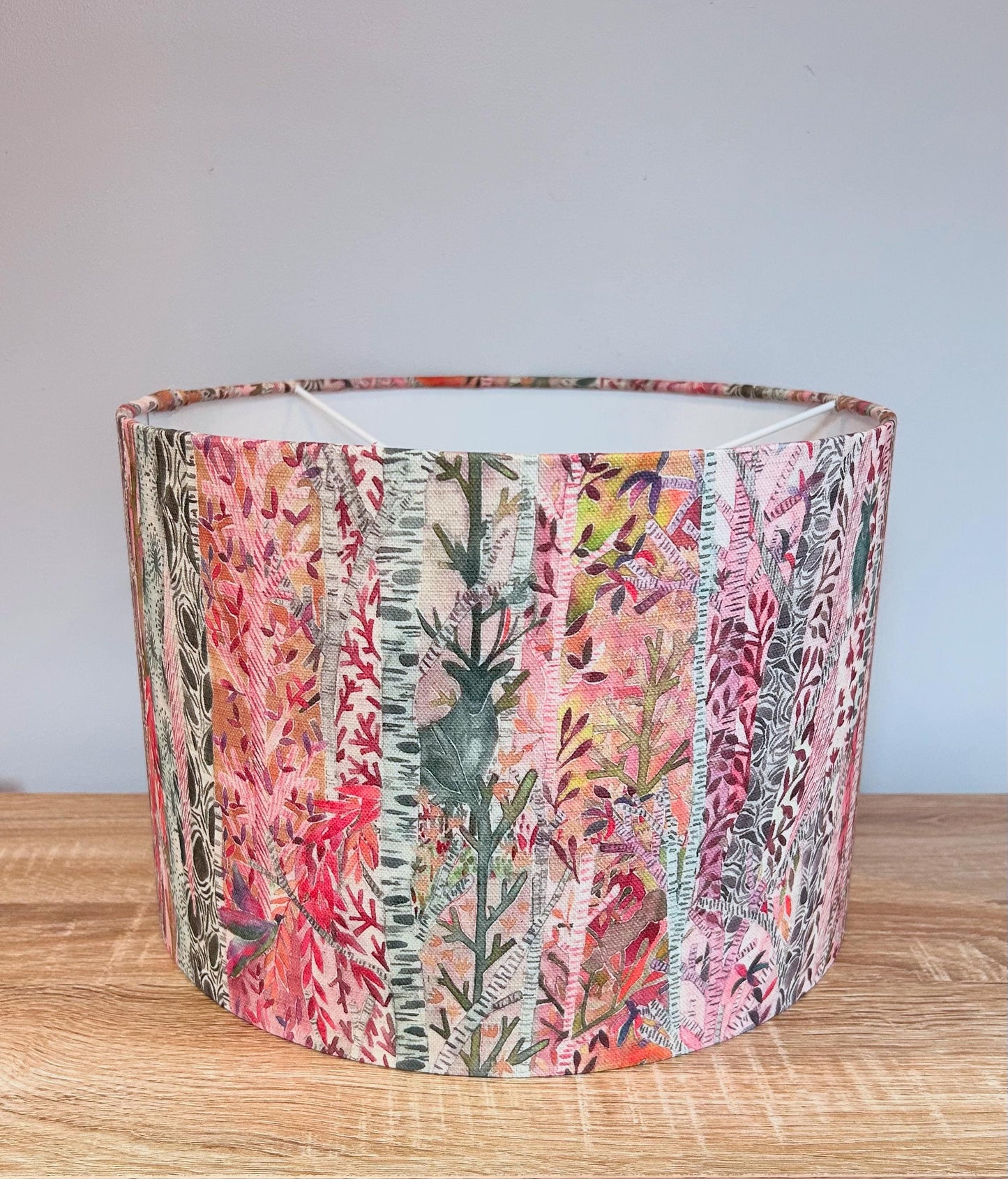 Handmade Drum Lampshade. Whimsical Tale, in Blush. Voyage Maison.