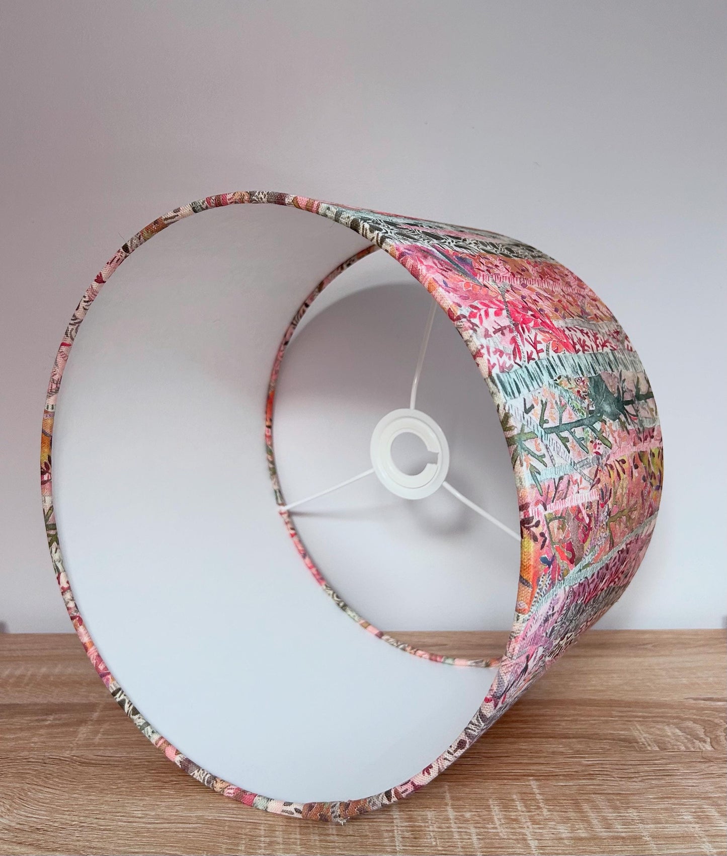 Handmade Drum Lampshade. Whimsical Tale, in Blush. Voyage Maison.