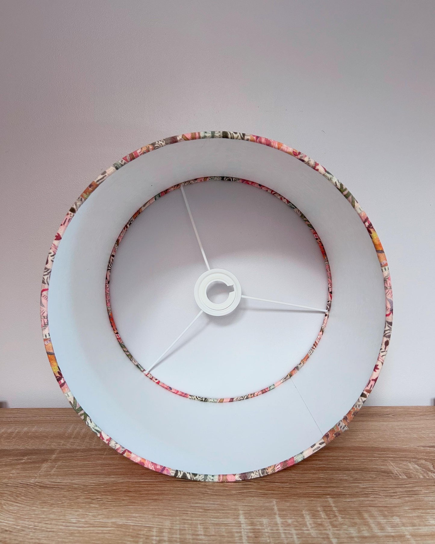 Handmade Drum Lampshade. Whimsical Tale, in Blush. Voyage Maison.