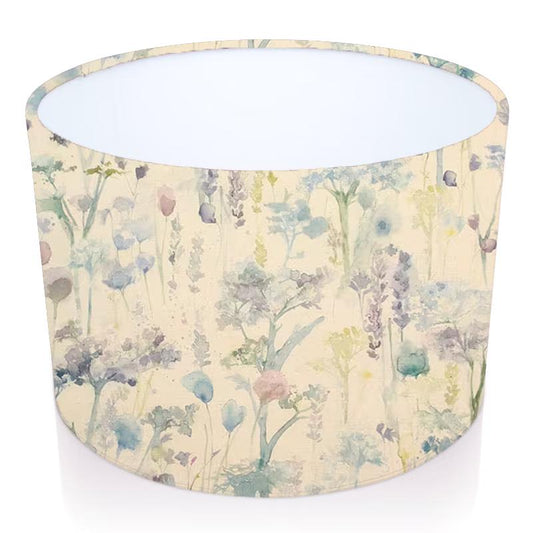 Handmade Drum Lampshade, Ilinizas in Violet/natural. Voyage Maison