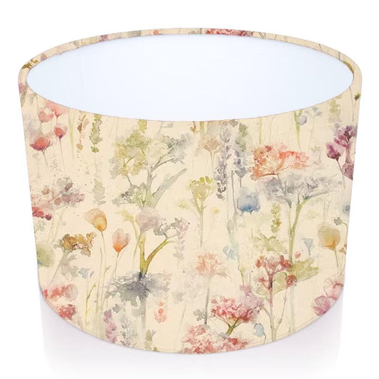 Handmade Drum Lampshade Ilinizas in Poppy/ Natural. Voyage Maison