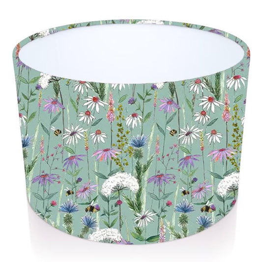 Handmade Drum Lampshade Hermione in Verde . Voyage Maison