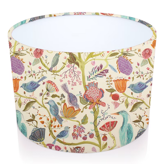 Handmade Drum Lampshade Lindu in Summer Ecru . Voyage Maison