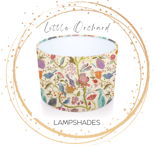 Handmade Drum Lampshade Lindu in Summer Ecru . Voyage Maison