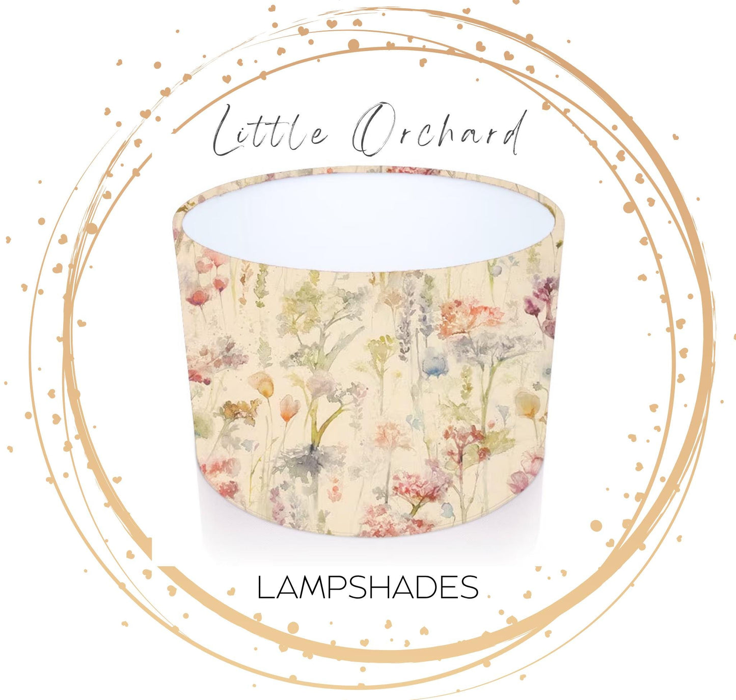 Handmade Drum Lampshade Ilinizas in Poppy/ Natural. Voyage Maison